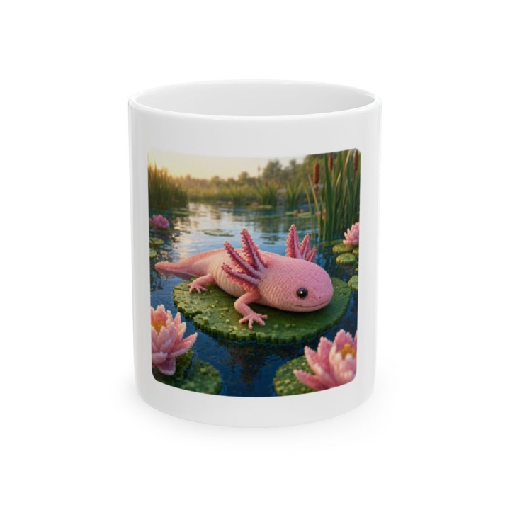 Axolotl Pixel Art Mug