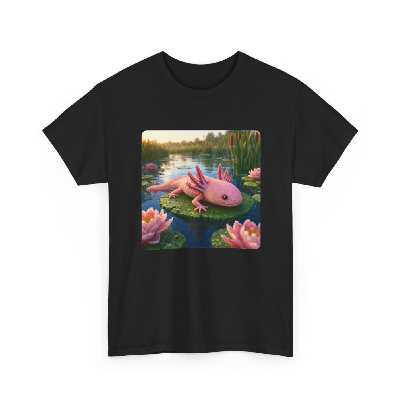Axolotl Pixel Art T-Shirt