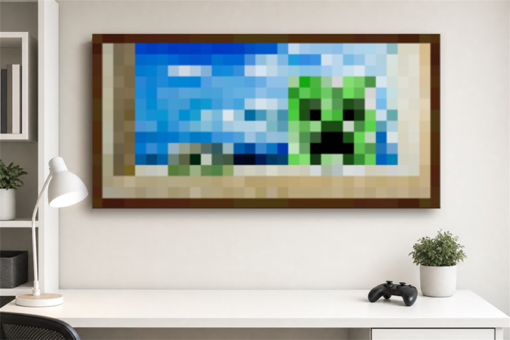 Creebet Pixel Art Canvas Print
