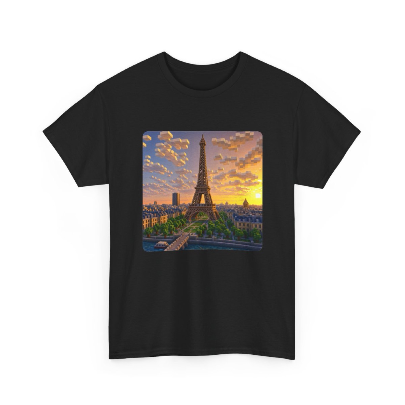 Eiffel Tower Pixel Art T-Shirt