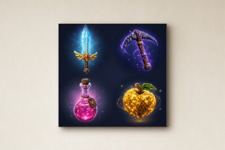 Loot Collection Pixel Art Canvas