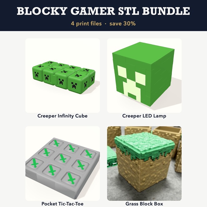 Minecraft Style STL Bundle