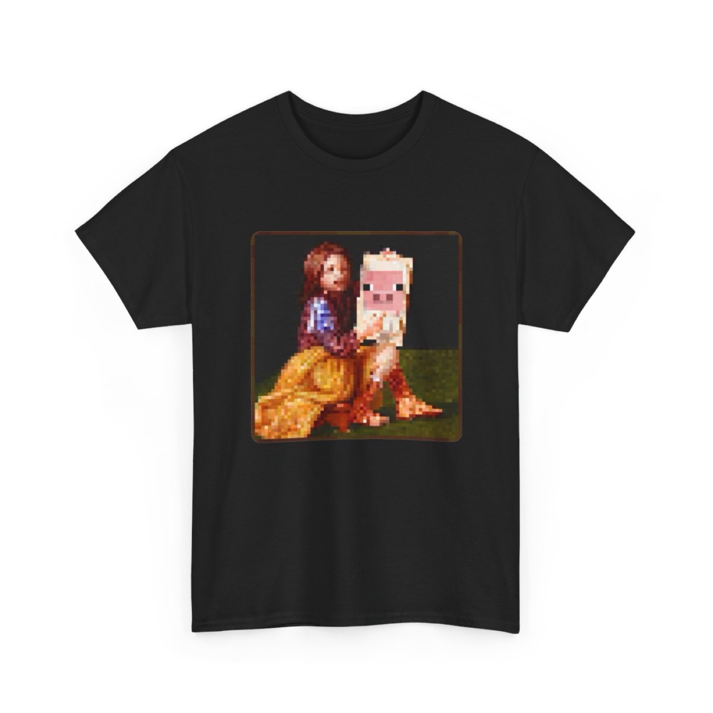 Pigscene Painting Pixel Art T-Shirt
