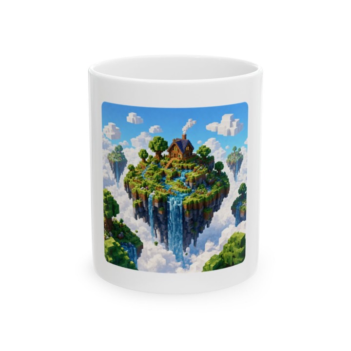 Sky Islands Pixel Art Mug