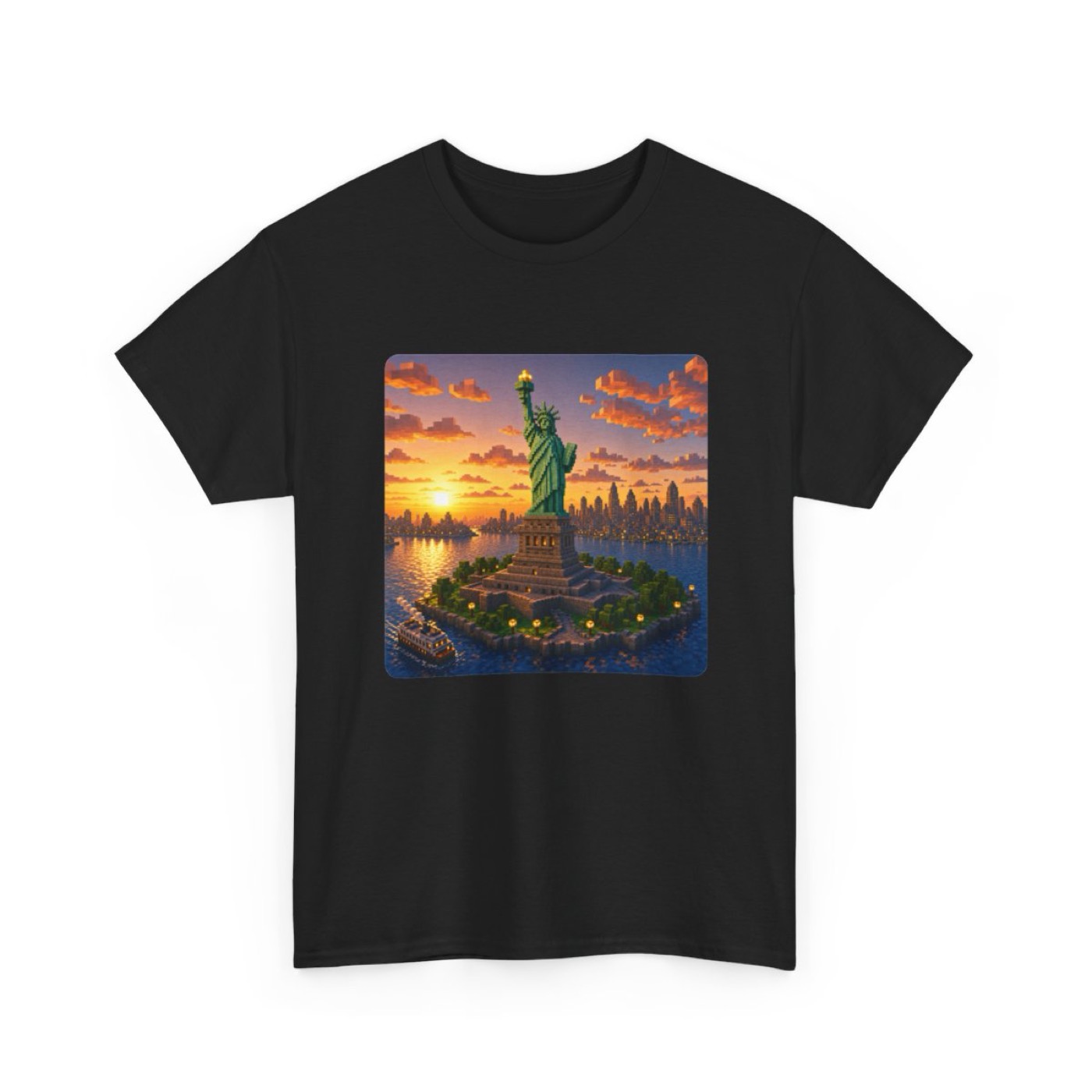 Statue of Liberty Pixel Art T-Shirt