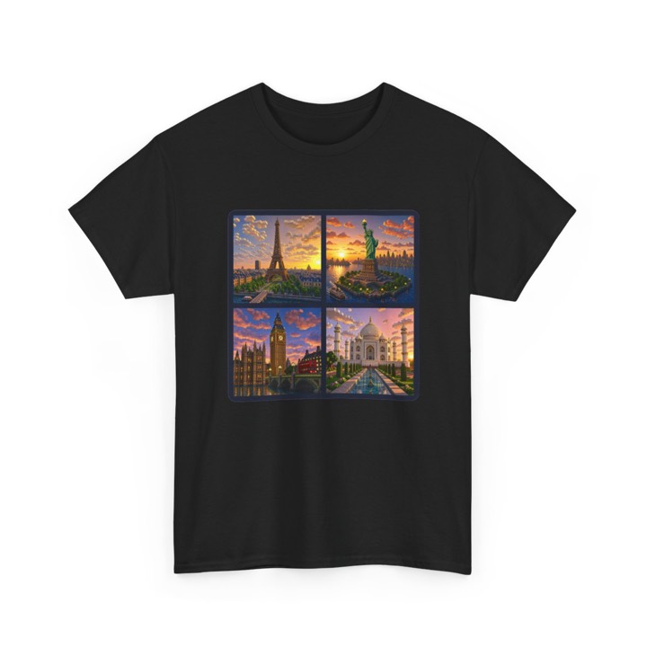 World Tour Pixel Art T-Shirt